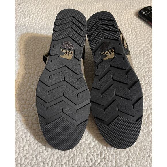 Sorel‎ Women's Boots Ankle Women’s Size 6.5 Zebra Print Taupe Suede Bootie - Picture 6 of 8